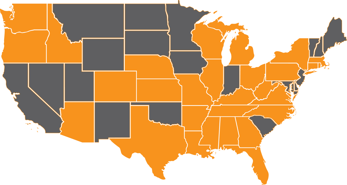 map of the United State
